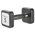 Reebok Square Chrome Dumbbell with Rubber Coating - 5 lbs.