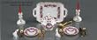 Reutter Porcelain Miniature Roseband Dinner Set New for 2006!!!