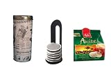 Melitta Auslese KaffeePads Klasisch für Senseo +Padheber und Paddose News Nachrichten stehen auf dem Kopf