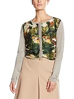 BORBONESE Chaqueta Punto (Verde / Topo)