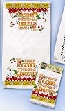 Mary Engelbreit Too Much of a Good Thing Set of 2 Dish Kitchen Towels Gift