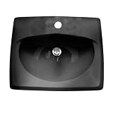 American Standard 0498.001.178 Black Roselyn Roselyn 20.5 Self Rimming Bathroom Sink with Single Fa