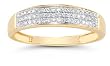 Domed Women's Diamond Wedding Band in 14K Gold