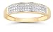 Domed Women's Diamond Wedding Band in 14K Gold