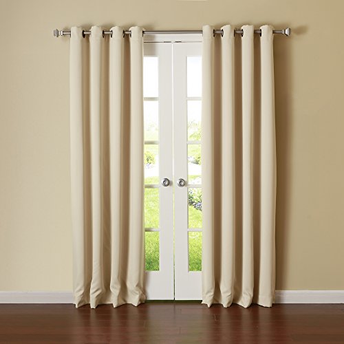 Best Home Fashion Solid Grommet Top Thermal Insulated Blackout Curtain