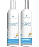 Organic Dandruff Shampoo and Conditioner Set - Sulfate Free - Anti-Dandruff - For Hair and Scalp - For Men and Woman - All Organic Treatment - Great for Psoriasis and Seborrheic Dermatitis - Contains All Organic Oils - Made in USA (8oz)