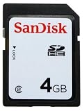 Sandisk 4GB Secure Digital SD HC Memory Card (SDSDB-4096, BULK, No Reader)