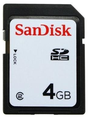 Sandisk 4GB Secure Digital SD HC Memory Card (SDSDB-4096, BULK, No Reader)