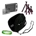 Black Neoprene Cover Case for Nikon Coolpix Mini Glove Bag Carrying Sleeve For Slim Digital Cameras and Camera Accessories: models Nikon CoolPix S1000pj, S3000, S4000, S6000, L20, L22, S70, S220, S230, S570, S630, S640 + Screen Protector + Customizeable Magenta Tripod + Live*Laugh*Love Vangoddy Wristband!!!