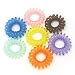 Gentle Twirling Rubber Scrunchie 10 pc