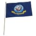 Navy Flag 12in x 18in Mounted on 24in Wooden Stick