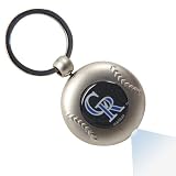 MLB Colorado Rockies Silver Baseball Flashlight Keychain