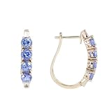 14K Exquisite Tanzanite and Diamond Earring (NEW ARRIVAL)