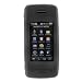 LG VX10000 Voyager Cell Phone Accessory Bundle - Flexible Soft Black Silicone Case + Premium Clear Reusable LCD Screen Protector with Lint Cleaning Cloth By Ikross
