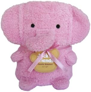 Towel Treat Plush Blanket, Pink Elephant