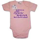 Produkt-Bild: Dirty Fingers - Ich Schreie nur, wenn H&auml;&szlig;liche Menschen Mich in den Arm nehmen! - Baby & Kleinkind Baby Body, 3-6 Monate, Rosa
