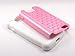 Thousand Eight(TM) For LG Optimus L90 Diamond Studded Silicone Rubber Skin Hard Case + [FREE LCD Screen Protector Shield(Ultra Clear)+Touch Screen Stylus] (Diamond light pink/white)