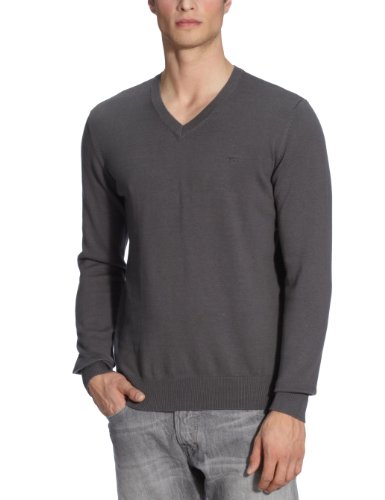 MUSTANG Jeans Herren Pullover Regular Fit 6064-1104-169, Gr. 50 (M), Grau (dark shadow) Preisvergleich