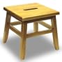 Step Stool - Conductor (Natural) (12 1/8" H x 12 1/2" W x 12 1/2" D)