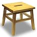 Step Stool - Conductor (Natural) (12 1/8" H x 12 1/2" W x 12 1/2" D)