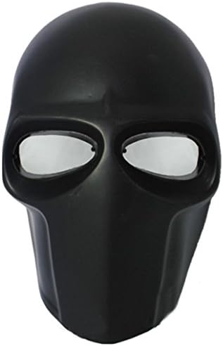 SEA and SKY PC Lens High-strength ERP Protective Mask, Halloween Masquerade Mask, Full Face Mask NI (Black)