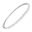 Bracelet With 1.35ctw Genuine Clean Diamonds Crafted in 18K White Gold. Total item weight 11.2g Length 7in