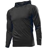 HANES FIT-T HOODY, BLACK, L