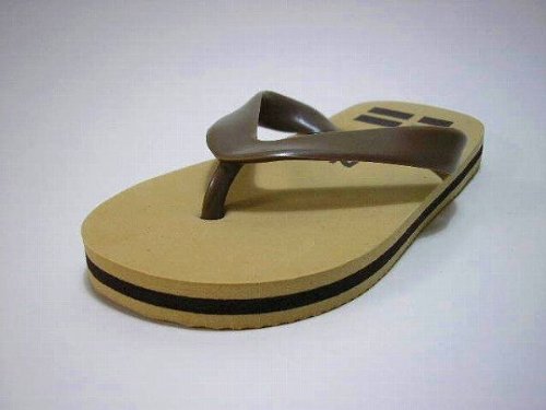 ［ ZOOM ］ ビーチサンダル 15cm～22cm ベージュxブラウン