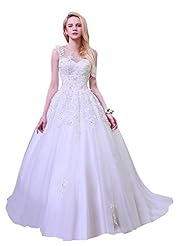 Sweetheart Cap Sleeves Illusion Lace-Up Applique Tulle   Ball Gown  Dress with a Court Train  with a Brush/Sweep Train 