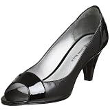 AK Anne Klein Women's Indie Peep Toe Pump,Black,9 M