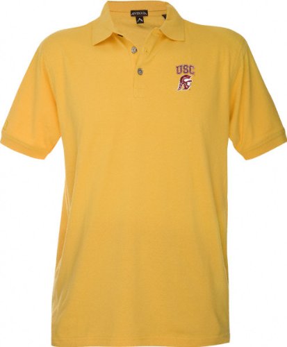 USC Trojans Gold Classic Pique Stainguard Polo Shirt