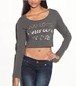 G by GUESS Eva Long-Sleeve Cropped Top