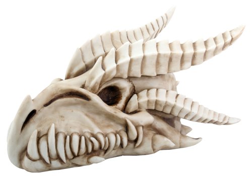 Small Dragon Skull Head Statue Figurine