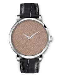 SPRAWL Aanalog Fashion Series Silver Ladies Watches of Genuine Black Leather Strap,Unique Wrist Watch for Women Girls Designed with World points