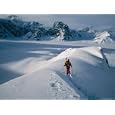 A Skier Moving Along a Ridge in Snow-Covered Mountains National Geographic Collection Photographic Poster Print, 16x12