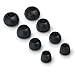 JLab Metal Wired Rugged Earbuds | Titanium 8mm Drivers | Universal Mic for iPhone & Android | Noise Isolation | Cable Clip | Extra Gel Tips | Black
