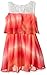 ZUNIE Girls' Ombre Chiffon Popover Dress with Lace and Sash