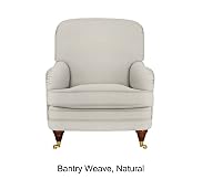 Club Chair - Brass Effect Feet