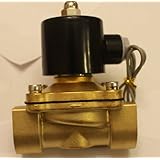 1 Inch Solenoid Valve 110v/115v/120v AC Brass Electric Air Water Gas Diesel Normally Closed NPT High Flow