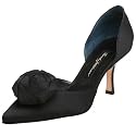 Beverly Feldman Women's Wishful Pump,Black Satin,8 M US