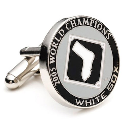 Chicago White Sox MLB 2005 Commemorative World Series Champion Logo'd Executive Cufflinks w/Jewelry Box