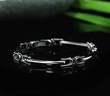 PIVOT JOINT LINK SOLID STAINLESS STEEL BRACELET .25 x 8