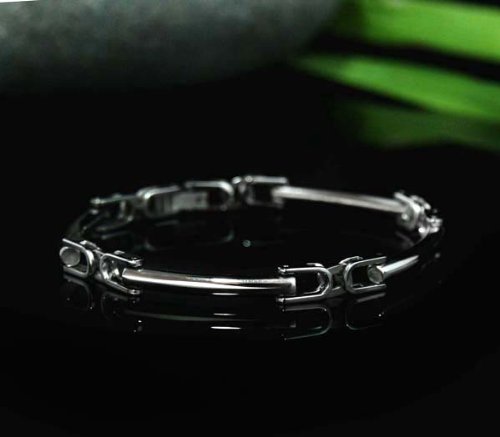 Click here to buy PIVOT JOINT LINK SOLID STAINLESS STEEL BRACELET .25 x 8.