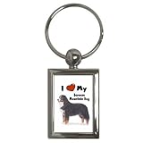 I Love My Bernese Mountain Dog Key Chain