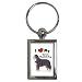 I Love My Bernese Mountain Dog Key Chain