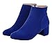 Serene Womens Comfortable Classic Suede Round Toe Heeled Ankle Boots