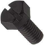 Metric Black Nylon 6/6 Slotted Hex Cap Screw, USA Made, M3 - 0.5, 8 mm Length, Fully Threaded (Pack of 100)