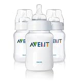 Philips AVENT SCF680/37 Classic Feeding Bottles (Newborn Flow, 125 ml, 3-Pack)by Philips AVENT