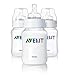 Philips AVENT SCF683/37 Classic Feeding Bottles (Slow Flow, 260 ml, 3-Pack)