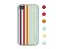 id America iPhone4S,iPhone4用 3D保護シール Cushi Stripe BeachRed csi407RED